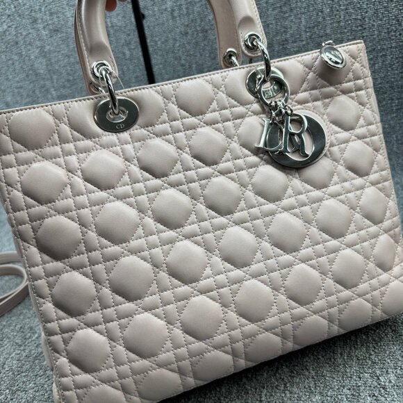 DIOR Lady Dior Large Leather Satchel Bag ccofb1250-102525 - Picture 3 of 16